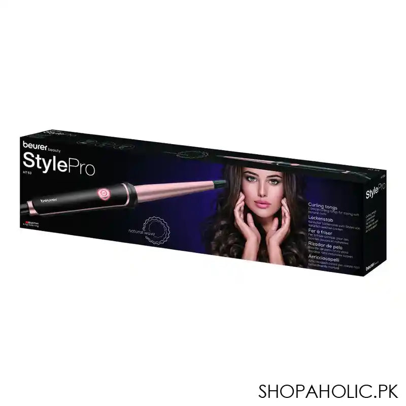 Beurer Style Pro Curling Tongs, Hair Curler, HT53 - Main Image