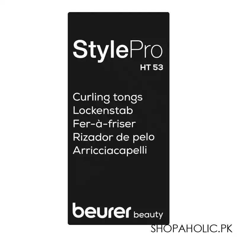 Beurer Style Pro Curling Tongs, Hair Curler, HT53 - Image 4