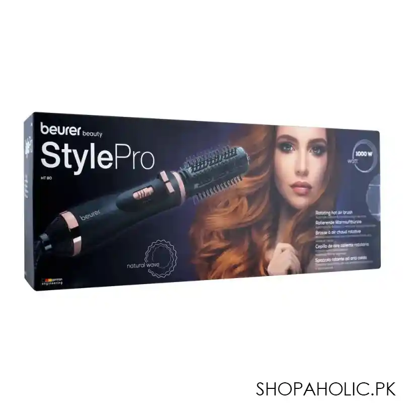 beurer style pro rotating hot air brush, 1000w, ht80 image2