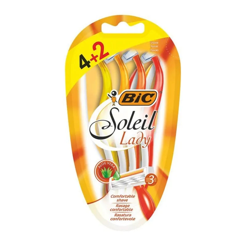 bic soleil lady razor, for women, 4+2 pack image3