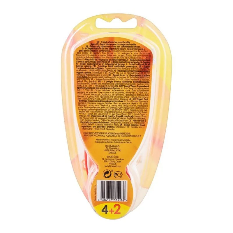 bic soleil lady razor, for women, 4+2 pack image4