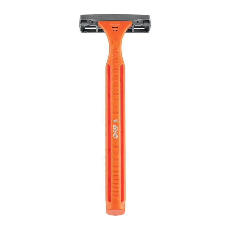 bic triple blade disposable razor, orange, 1 count image2