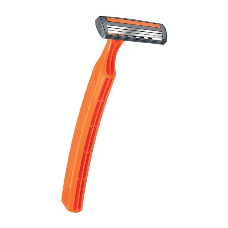 bic triple blade disposable razor, orange, 1 count main image