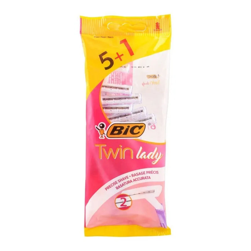 bic twin lady disposable razor, for women, 5+1 pack image4