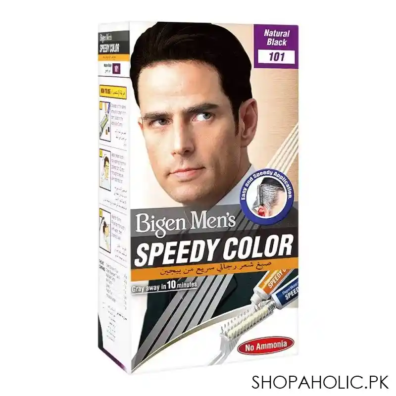 bigen men's speedy hair color, natural black 101 main image