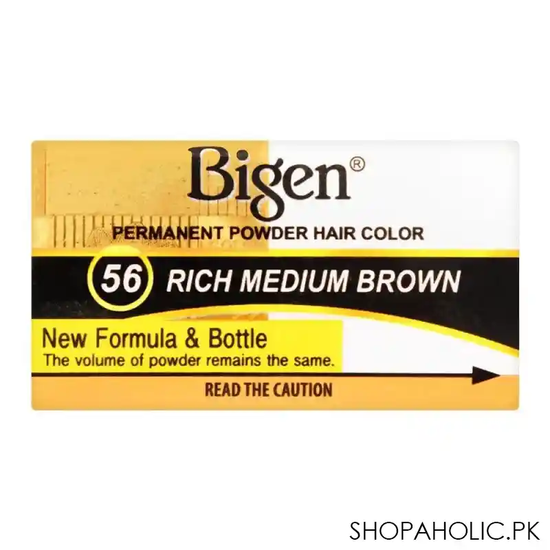 bigen permanent powder hair color, 56 rich medium brown image5