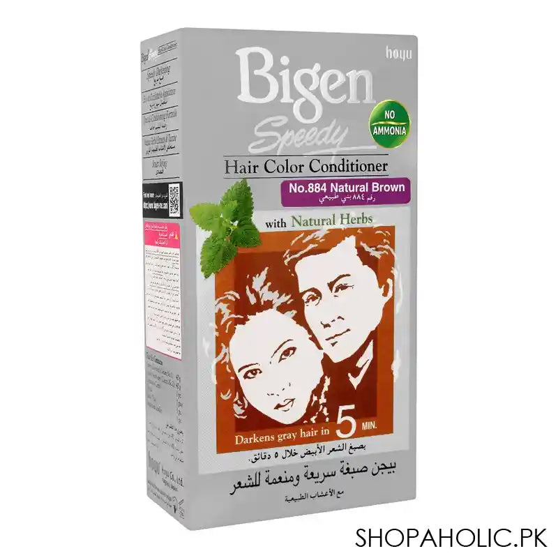 Bigen Speedy Hair Color Conditioner, Natural Brown 884 - Main Image