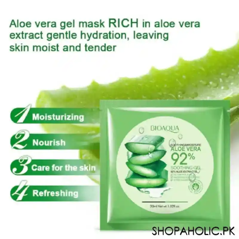 bioaqua aloe vera natural facial mask   short expiry image5