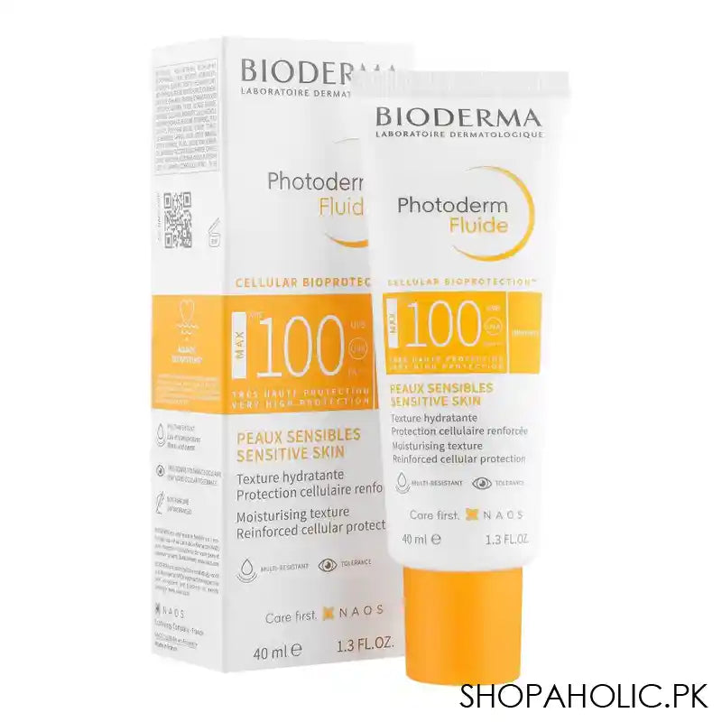 Bioderma Photoderm Fluide Max SPF100 Peaux Sensible Sensitive Skin, 40ml - Main Image