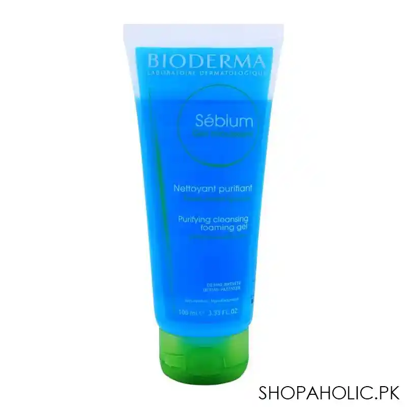 bioderma sebium gel moussant, purifying cleansing foaming gel, 100ml main image