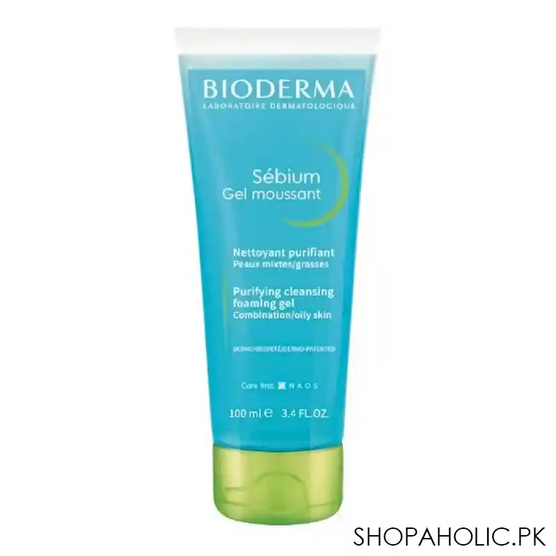 bioderma sebium gel moussant, purifying cleansing foaming gel, 200ml main image