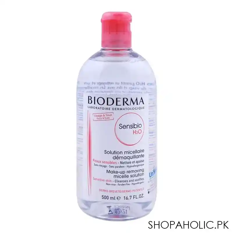 bioderma sensibio h2o make up removing micelle solution 500ml main image