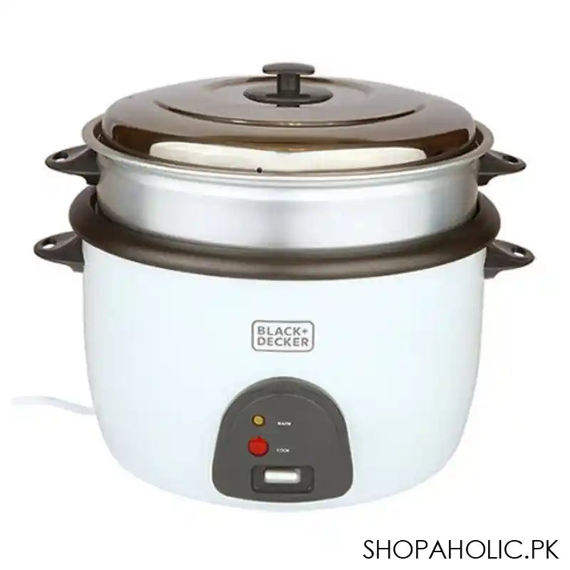 Black & Decker Electric Rice Cooker, 4.5 Liter, White, RC4500 - Main Image