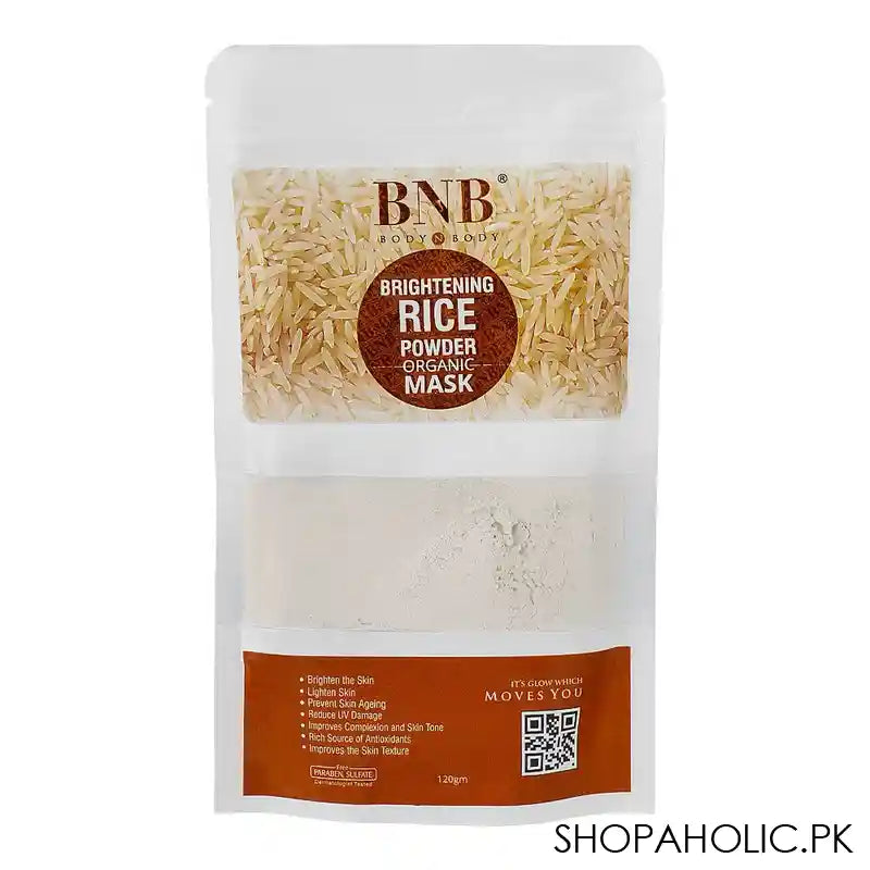 BNB Brightening Rice Powder Organic Mask, Prevent Skin Aging, Reduce UV Damage, 120g - Main Image