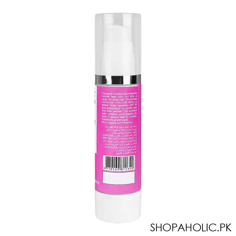 BNB Organic Pink Glow Sunscreen Serum, SPF 60, Paraben & Silicon Free, 50ml - Image 2