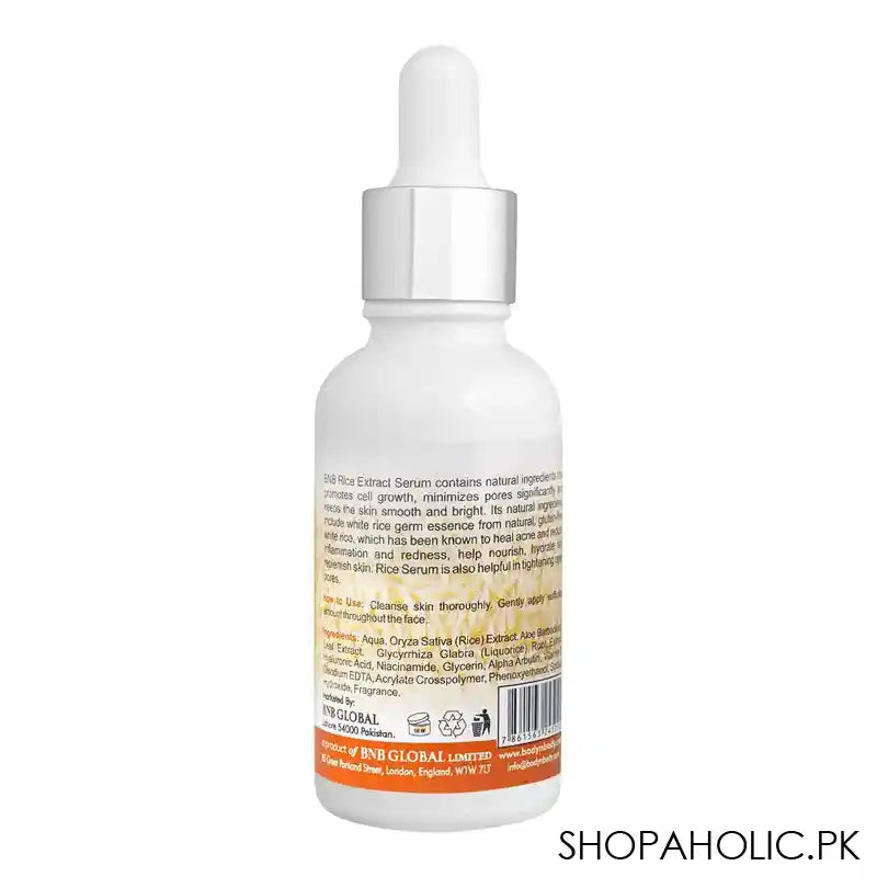 BNB Organic Rice Extract Serum, 30ml - Image 2