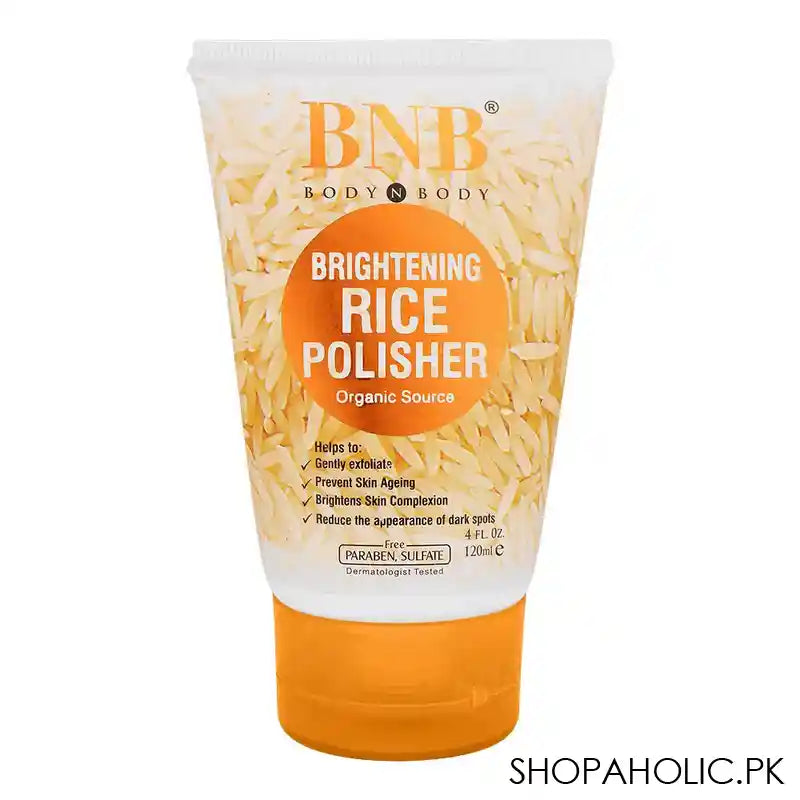 BNB Organic Source Brightening Rice Polisher, Paraben and Sulfate Free, Dermatologist-Tested, 120ml - Main Image