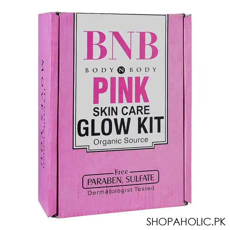 BNB Organic Source Skin Care Pink Glow Kit, SPF 60 Serum, Face Wash, Scrub, Mask - Main Image