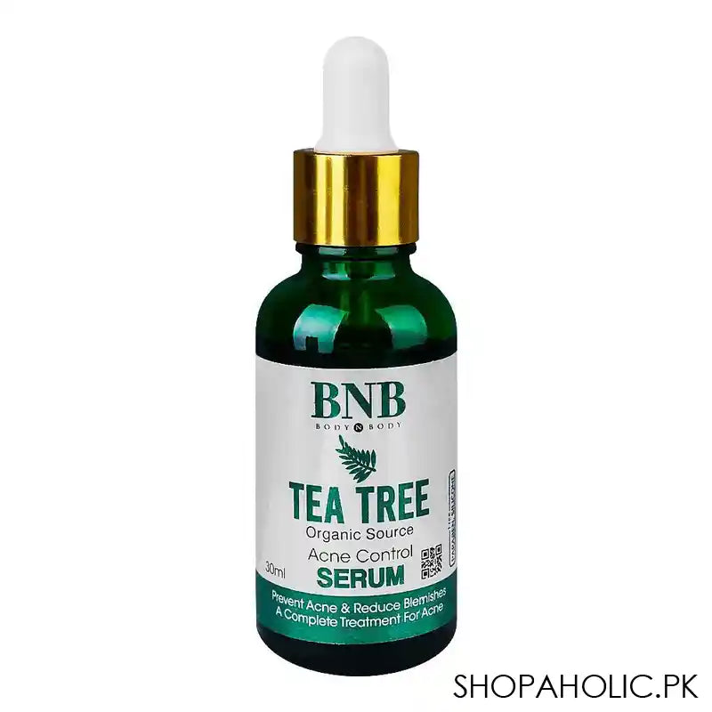 BNB Organic Source Tea Tree Acne Control Serum, Prevent Acne & Reduce Blemishes, 30ml - Main Image