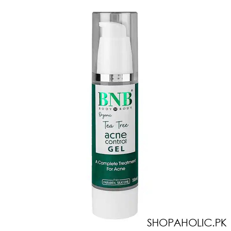 BNB Organic Tea Tree Acne Control Gel, Paraben And Silicon Free, 50ml - Main Image