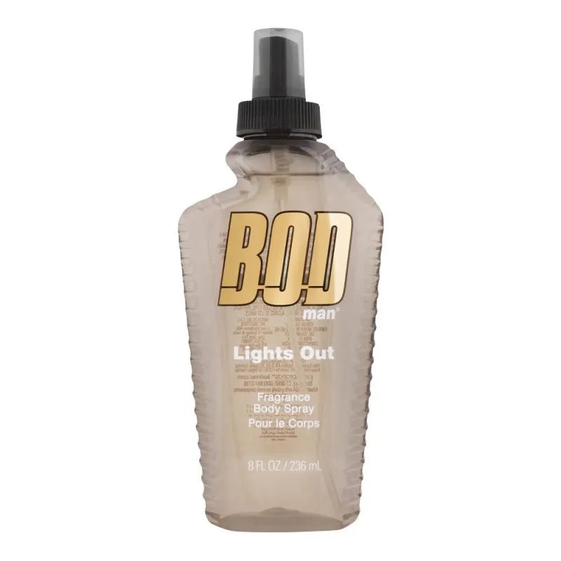 bod man lights out body spray, for men, 236ml main image