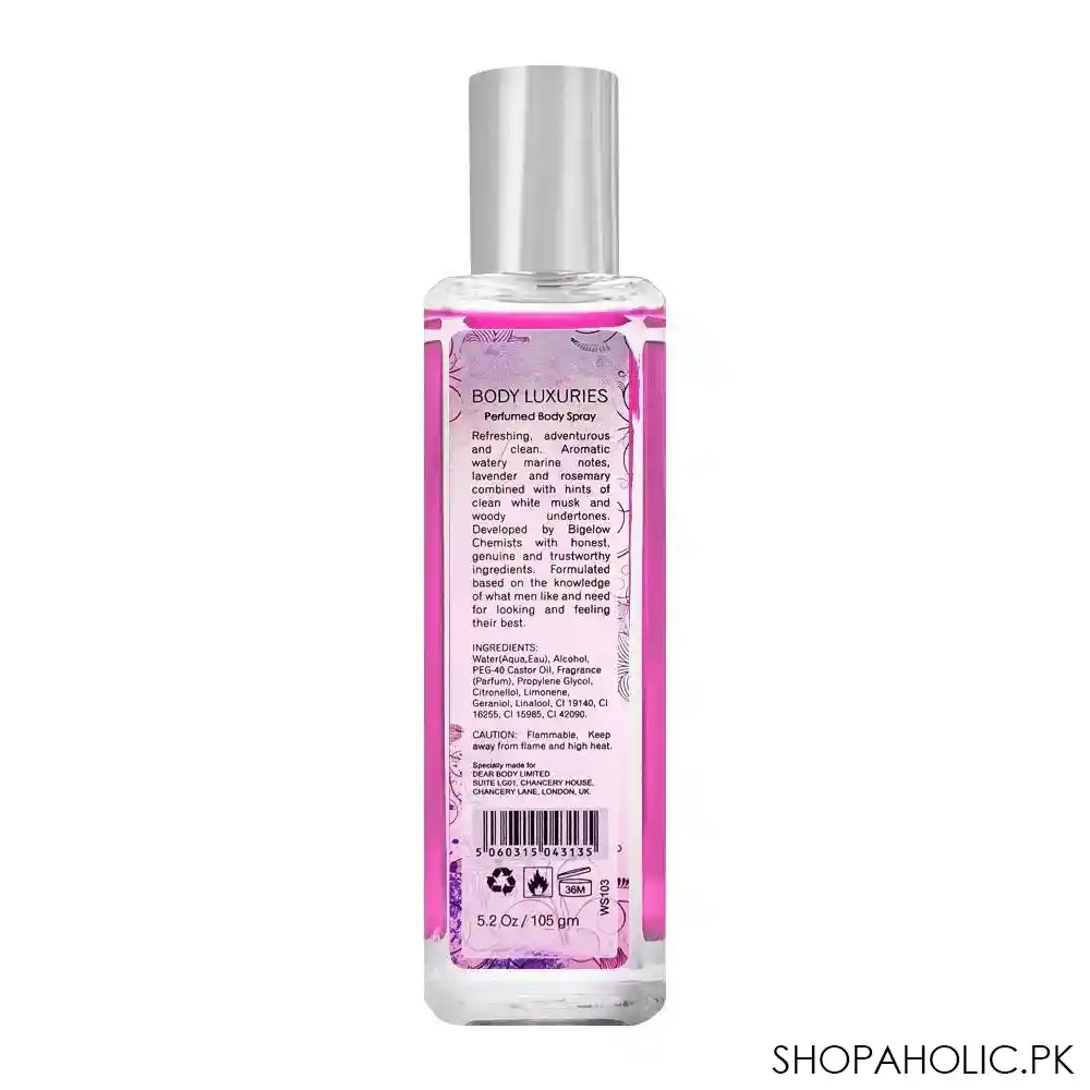 body luxuries adorable perfumed body spray, for women, 155ml image2