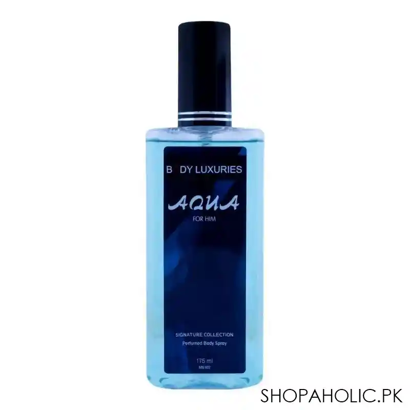 body luxuries aqua for him perfumed body spray, 175ml main image