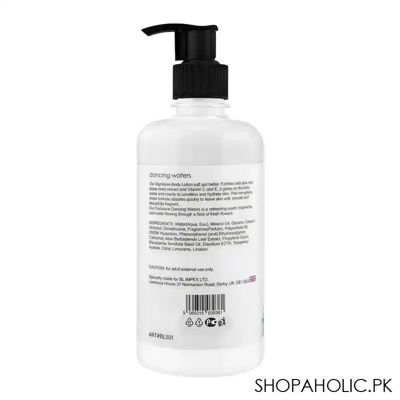 Body Luxuries Dancing Waters Body Lotion, 500ml - Image 3