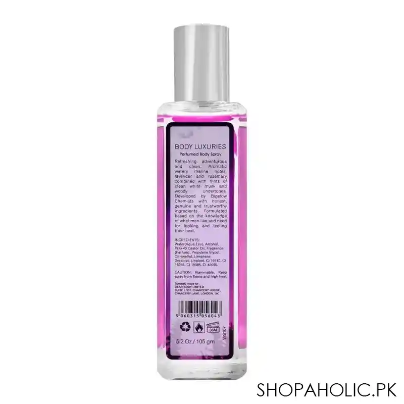 body luxuries intense perfumed body spray, for women, 155ml image2