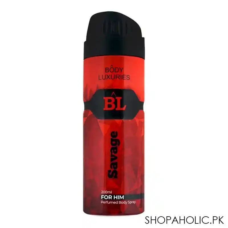 body luxuries savage for him perfumed body spray, 200ml main image