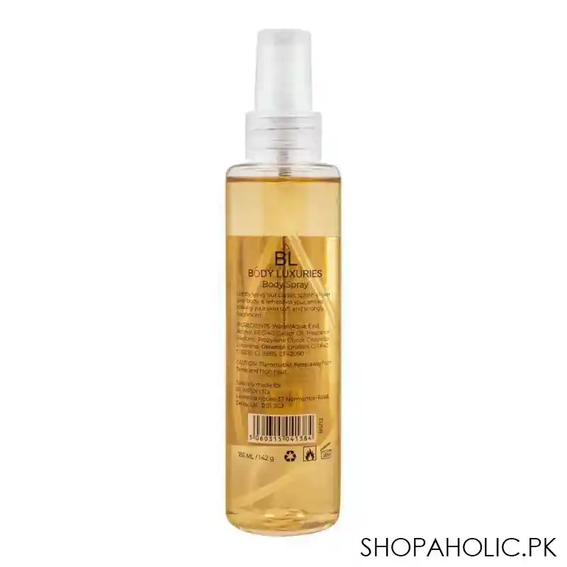 body luxuries sweet vanilla body splash, 155ml image2