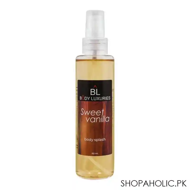 body luxuries sweet vanilla body splash, 155ml main image