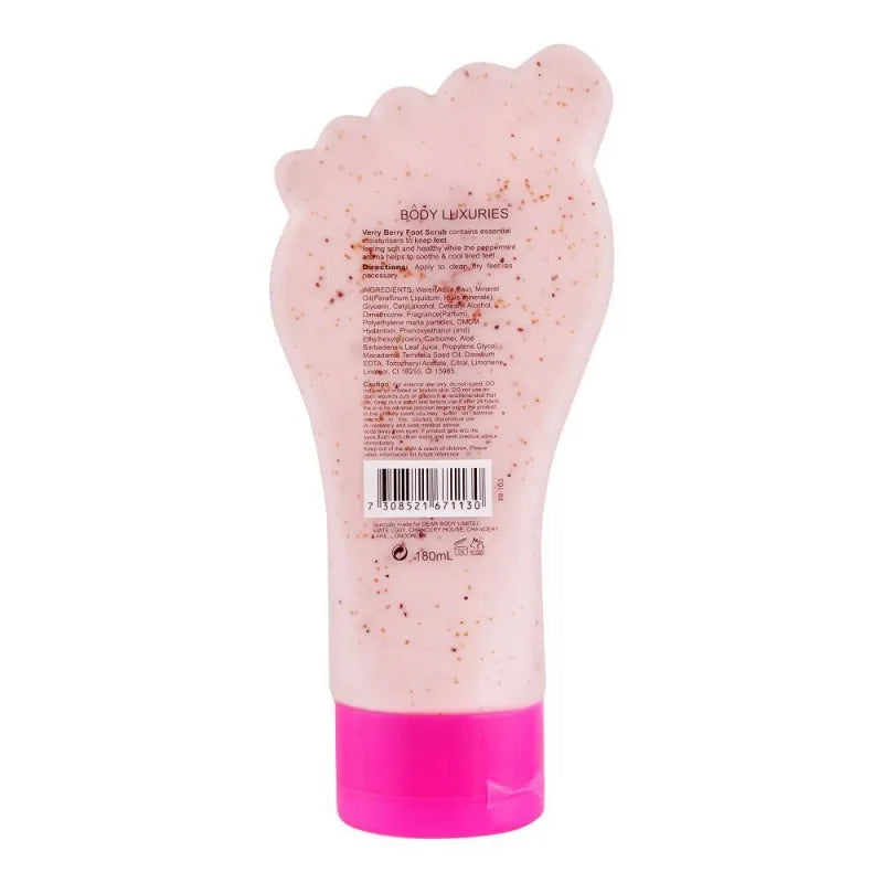 body luxuries very berry foot scrub, 180ml image2