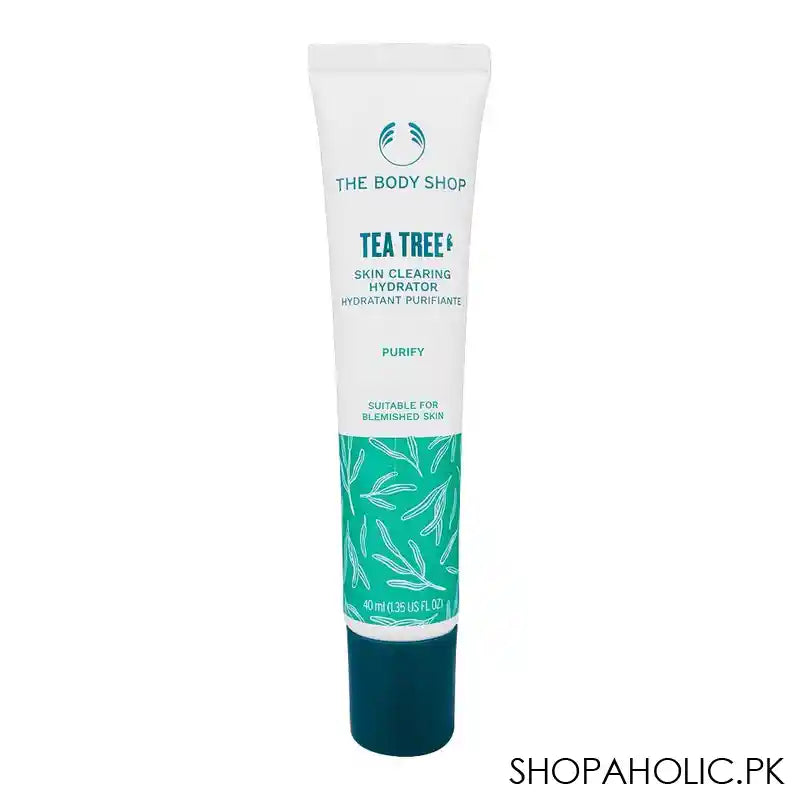 Body Shop Purify Tea Tree Skin Clearing Hydrator, For Blemished Skin, 40ml - Main Image