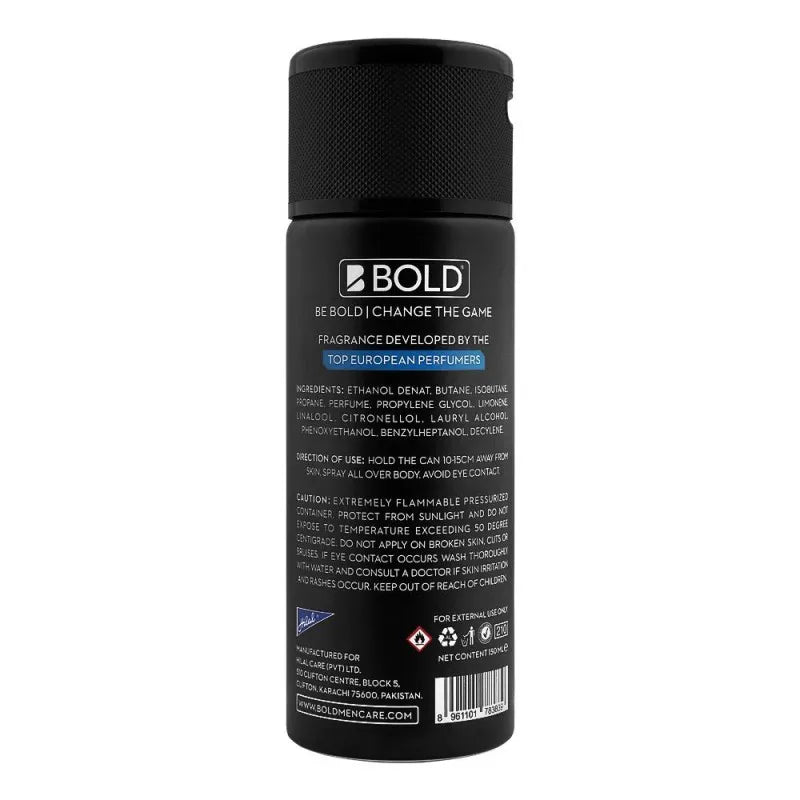 bold alpha long lasting deodorant body spray, for men, 150ml image2