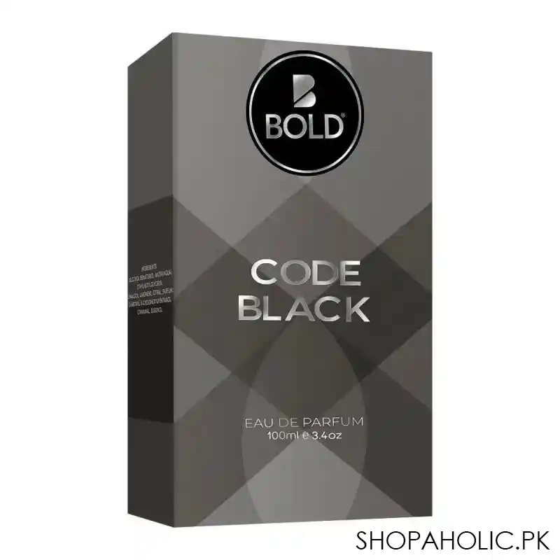 bold code black, eau de parfum, 100ml image2