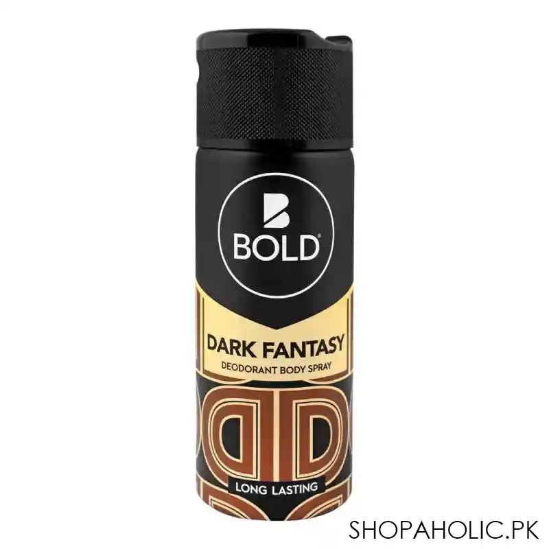 bold dark fantasy long lasting deodorant body spray, for men, 150ml main image