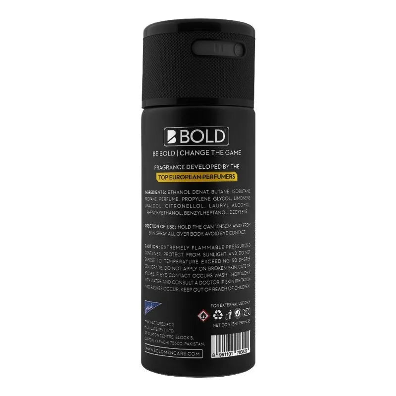 bold groove long lasting deodorant body spray, for men, 150ml image2