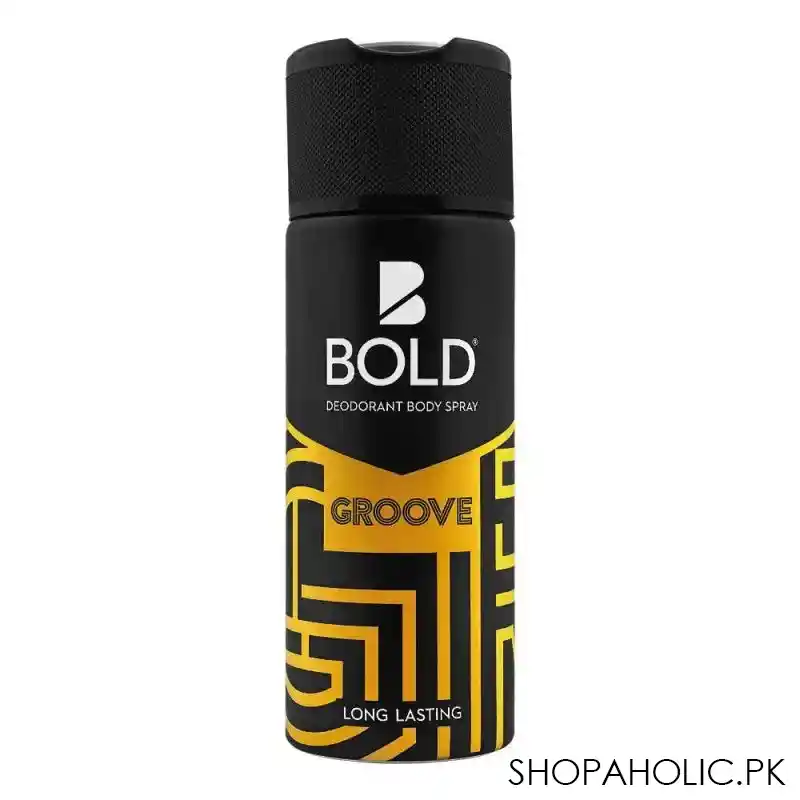 bold groove long lasting deodorant body spray, for men, 150ml main image