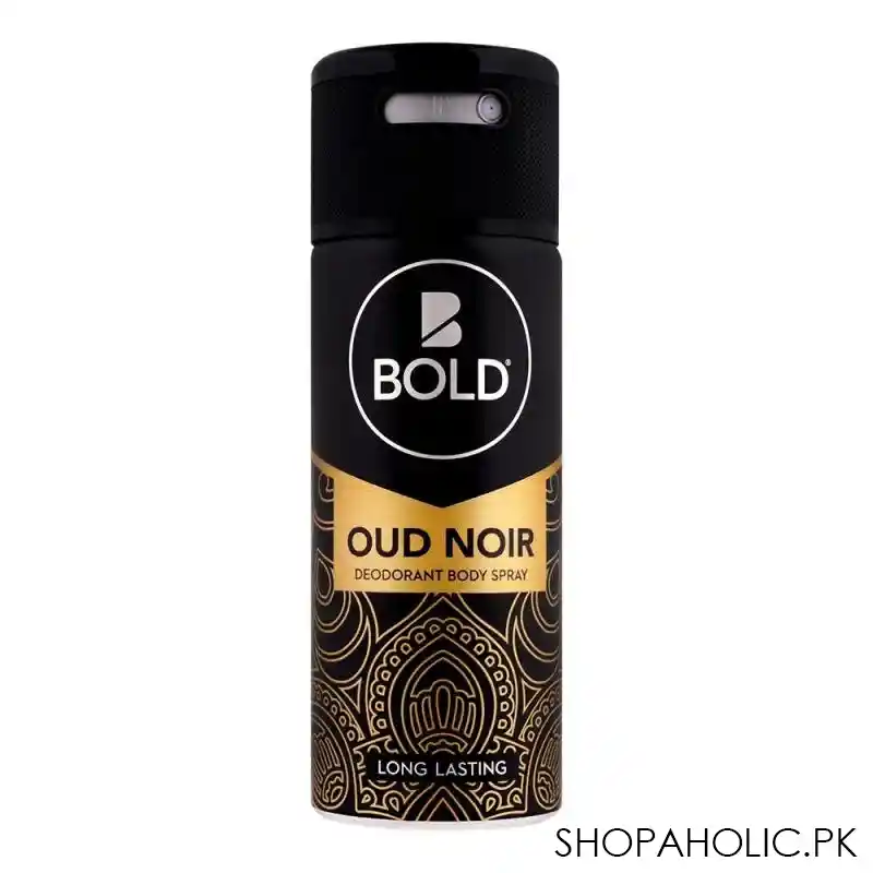 bold oud noir long lasting deodorant body spray, 150ml main image