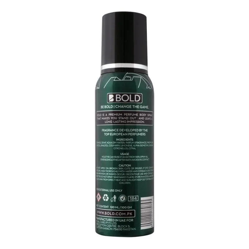 bold pakistan edition perfumed body spray, 120ml image2