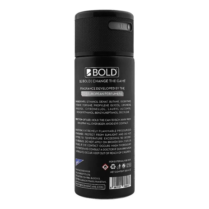 bold prime long lasting deodorant body spray, for men, 150ml image2