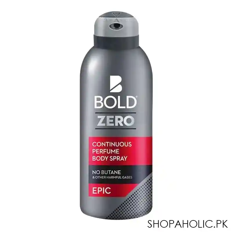 bold zero epic continuous perfume body spray, 120ml, main image