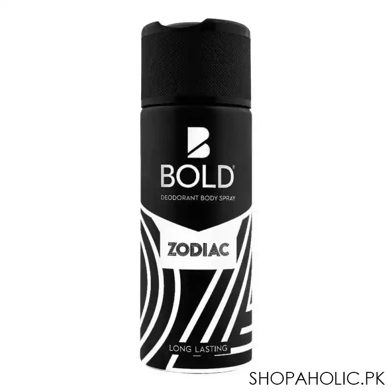 bold zodiac long lasting deodorant body spray, for men, 150ml main image