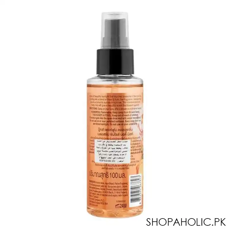 boots blossom sunrise body mist, 100ml image2