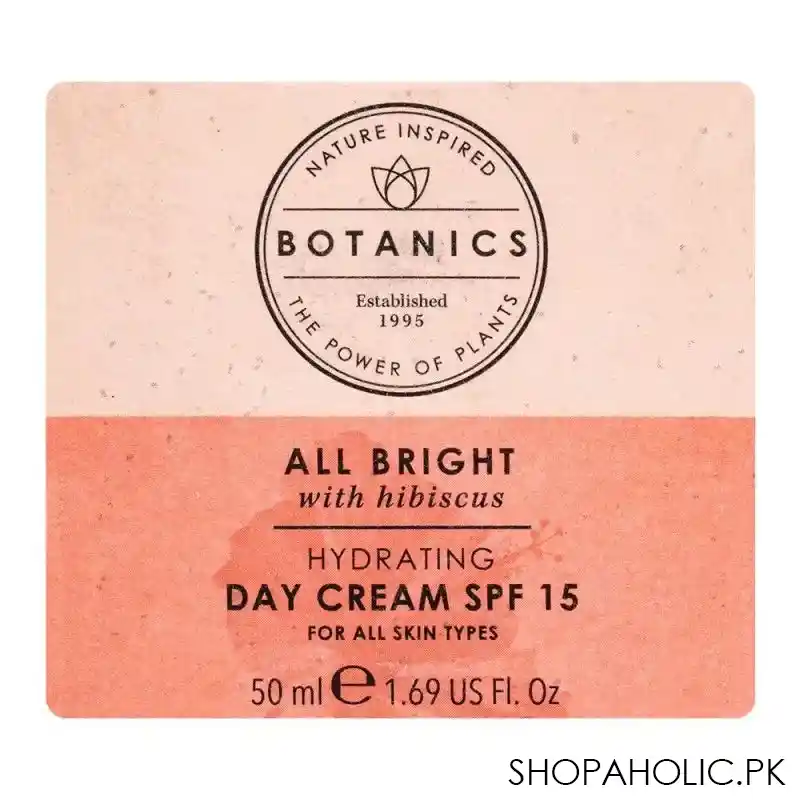 boots botanics all bright hydrating spf 15 day cream, 50ml image2