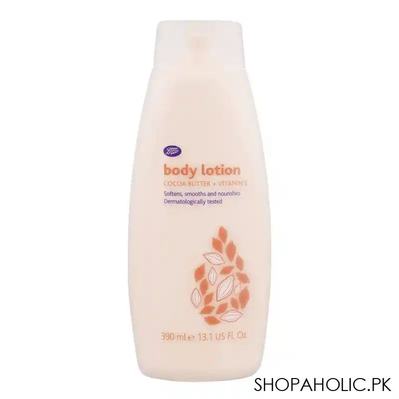 Boots Cocoa Butter + Vitamin E Body Lotion, 390ml - Main Image