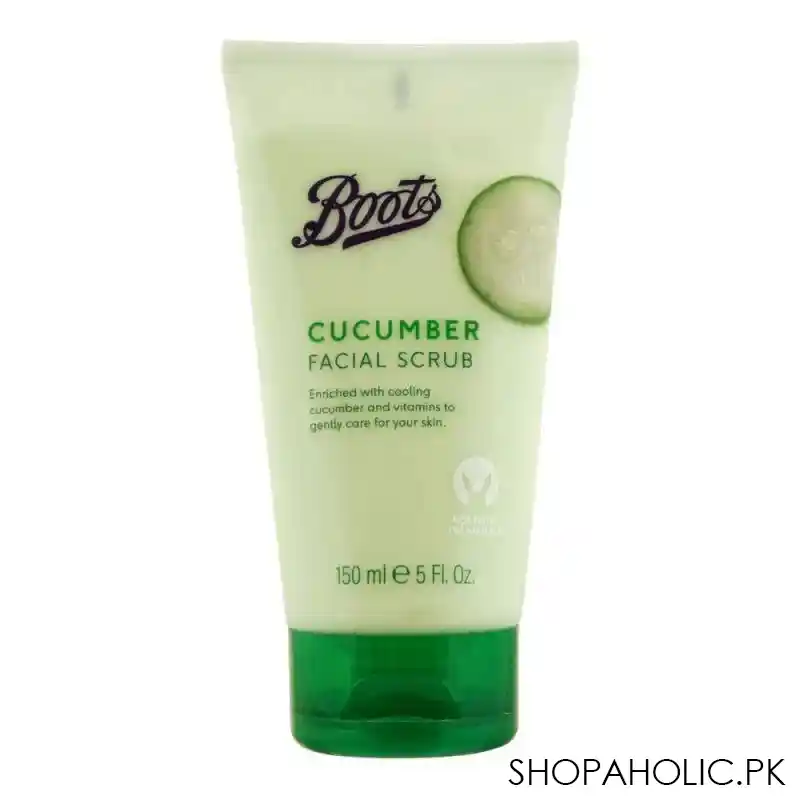 boots cucumber facial scrub, 150ml main image