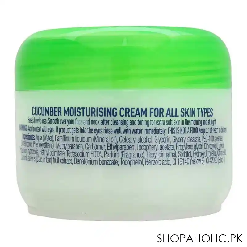 boots cucumber moisturising cream, 100ml image2