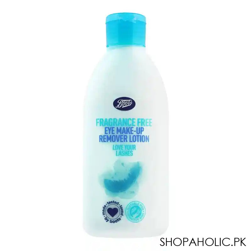 Boots Fragrance Free Eye Make-Up Remover Lotion, 150ml - Main Image